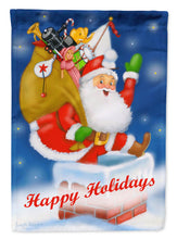Load image into Gallery viewer, Santa Claus Hope I Don't Get Stuck Flag Canvas House Size PJH3014CHF