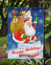Load image into Gallery viewer, Santa Claus Hope I Don't Get Stuck Garden Flag – Decorative Outdoor Yard Flag PJH3014GF