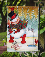 Load image into Gallery viewer, Snowman Fish'en Friends Garden Flag – Decorative Outdoor Yard Flag PJH3016GF
