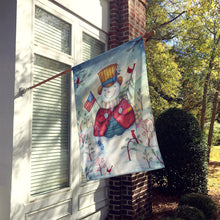 Load image into Gallery viewer, Snowman Just Keep Smilin' USA Flag Canvas House Size PJH3021CHF