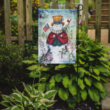 Load image into Gallery viewer, Snowman Just Keep Smilin' USA Garden Flag – Decorative Outdoor Yard Flag PJH3021GF