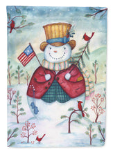 Load image into Gallery viewer, Snowman Just Keep Smilin' USA Garden Flag – Decorative Outdoor Yard Flag PJH3021GF