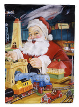 Load image into Gallery viewer, Santa Claus Tin Toy Time Flag Canvas House Size PJH3023CHF