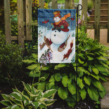 Load image into Gallery viewer, Snowman Snow Shooin Garden Flag – Decorative Outdoor Yard Flag PJH3027GF