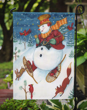 Load image into Gallery viewer, Snowman Snow Shooin Garden Flag – Decorative Outdoor Yard Flag PJH3027GF