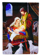Load image into Gallery viewer, Nativity Silent Night Garden Flag – Decorative Outdoor Yard Flag PJH3030GF