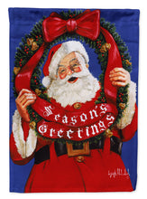 Load image into Gallery viewer, Santa Claus Season's Greetings Garden Flag – Decorative Outdoor Yard Flag PJH3031GF
