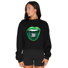 Load image into Gallery viewer, Who's Your Paddy Lips Black Crewneck