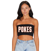 Load image into Gallery viewer, Oklahoma State Black Bandeau Top