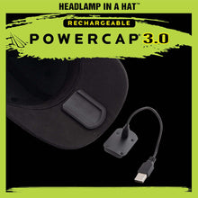 Load image into Gallery viewer, POWERCAP 3.0 LED Lighted Rechargeable Headlamp 4-Pack Hats