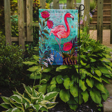 Load image into Gallery viewer, Flamingo Beach Garden Flag – Decorative Outdoor Yard Flag PPD3002GF