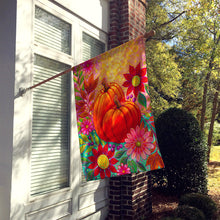 Load image into Gallery viewer, Golden Floral Harvest Fall Flag Canvas House Size PPD3003CHF