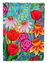 Load image into Gallery viewer, Bright Spring Flowers Flag Canvas House Size PPD3012CHF