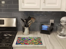 Load image into Gallery viewer, Enchanted Garden Flowers Glass Cutting Boards – Durable, Decorative Kitchen Art Large PPD3013LCB