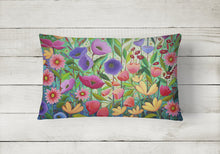 Load image into Gallery viewer, Enchanted Garden Flowers Canvas Fabric Decorative Pillow PPD3013PW1216