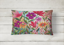 Load image into Gallery viewer, Fanciful Flowers Canvas Fabric Decorative Pillow PPD3015PW1216