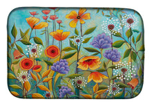 Load image into Gallery viewer, Fresh Air Flowers Dish Drying Mat – Absorbent, Artistic Kitchen Essentials PPD3016DDM