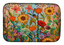 Load image into Gallery viewer, Joy in the Morning Flowers Dish Drying Mat – Absorbent, Artistic Kitchen Essentials PPD3017DDM