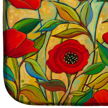 Load image into Gallery viewer, Poppy Garden Flowers Dish Drying Mat – Absorbent, Artistic Kitchen Essentials PPD3020DDM