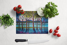 Load image into Gallery viewer, Tanzanite River Glass Cutting Boards – Durable, Decorative Kitchen Art Large PPD3022LCB