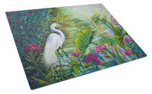 Load image into Gallery viewer, Testing the Waters Heron Glass Cutting Boards – Durable, Decorative Kitchen Art Large PPD3023LCB
