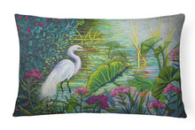 Load image into Gallery viewer, Testing the Waters Heron Canvas Fabric Decorative Pillow PPD3023PW1216