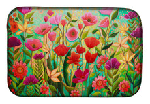 Load image into Gallery viewer, Wild Beauty Flowers Dish Drying Mat – Absorbent, Artistic Kitchen Essentials PPD3024DDM