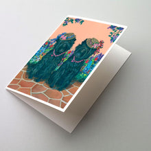 Load image into Gallery viewer, Affenpinscher Sisters Greeting Cards -  Blank Note Cards – 8-Pack of Artist-Designed Cards with Envelopes