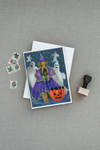 Load image into Gallery viewer, Airedale Boo Hoo Halloween Greeting Cards -  Blank Note Cards – 8-Pack of Artist-Designed Cards with Envelopes