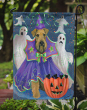 Load image into Gallery viewer, Airedale Boo Hoo Halloween Garden Flag – Decorative Outdoor Yard Flag PPP3002GF