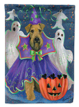 Load image into Gallery viewer, Airedale Boo Hoo Halloween Garden Flag – Decorative Outdoor Yard Flag PPP3002GF