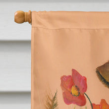Load image into Gallery viewer, Airedale Terrier Poppies Flag Canvas House Size PPP3003CHF