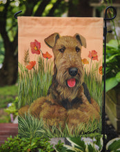 Load image into Gallery viewer, Airedale Terrier Poppies Garden Flag – Decorative Outdoor Yard Flag PPP3003GF