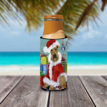 Load image into Gallery viewer, Airedale Santa Christmas  Hugger for slim cans PPP3004MUK