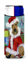 Load image into Gallery viewer, Airedale Santa Christmas  Hugger for slim cans PPP3004MUK