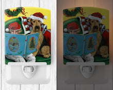 Load image into Gallery viewer, Airedale Storybook Tails Christmas Ceramic Night Light PPP3006CNL