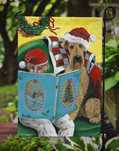 Load image into Gallery viewer, Airedale Storybook Tails Christmas Garden Flag – Decorative Outdoor Yard Flag PPP3006GF