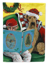 Load image into Gallery viewer, Airedale Storybook Tails Christmas Garden Flag – Decorative Outdoor Yard Flag PPP3006GF