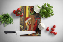 Load image into Gallery viewer, Airedale Welcome Home Christmas Glass Cutting Boards – Durable, Decorative Kitchen Art Large PPP3007LCB