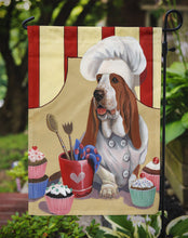 Load image into Gallery viewer, Basset Hound Cupcake Hound Garden Flag – Decorative Outdoor Yard Flag PPP3011GF