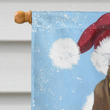 Load image into Gallery viewer, Basset Hound Santa Christmas Flag Canvas House Size PPP3012CHF