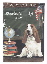 Load image into Gallery viewer, Basset Hound Teacher's Pet Flag Canvas House Size PPP3013CHF