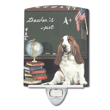 Load image into Gallery viewer, Basset Hound Teacher's Pet Ceramic Night Light PPP3013CNL