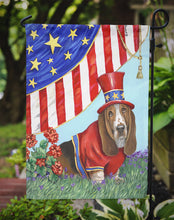 Load image into Gallery viewer, Basset Hound USA Garden Flag – Decorative Outdoor Yard Flag PPP3014GF