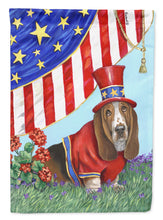 Load image into Gallery viewer, Basset Hound USA Garden Flag – Decorative Outdoor Yard Flag PPP3014GF