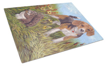 Load image into Gallery viewer, Beagle Hunter Hunted Glass Cutting Boards – Durable, Decorative Kitchen Art Large PPP3016LCB