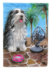 Load image into Gallery viewer, Bearded Collie Cool Summer Flag Canvas House Size PPP3019CHF