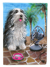 Load image into Gallery viewer, Bearded Collie Cool Summer Garden Flag – Decorative Outdoor Yard Flag PPP3019GF