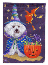 Load image into Gallery viewer, Bichon Frise Boo Halloween Flag Canvas House Size PPP3020CHF