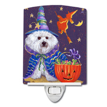 Load image into Gallery viewer, Bichon Frise Boo Halloween Ceramic Night Light PPP3020CNL